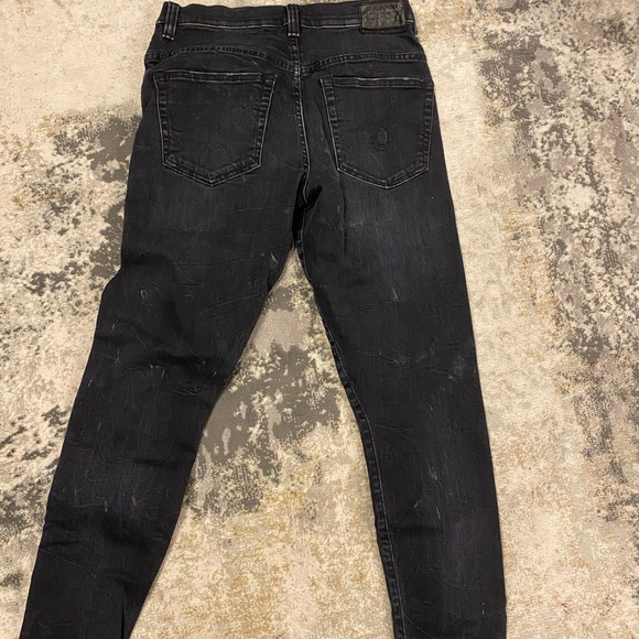 R13 Distressed Skinny Jeans - dark grey - Picture 5 of 6